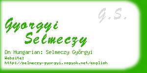 gyorgyi selmeczy business card